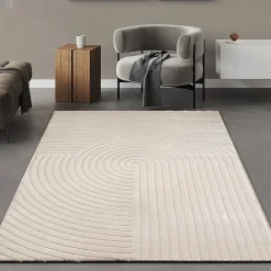 The Carpet Tapis Knight 3D moderne brillants, Beige, 160 x 230 cm* Tapis Intérieur