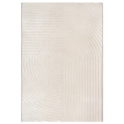The Carpet Tapis Knight 3D moderne brillants, Beige, 200 x 290 cm