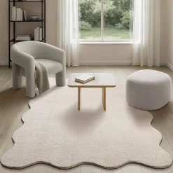 The Carpet Tapis lavable antidérapant - beige - 160 x 220 cm - RELAX* Tapis Intérieur