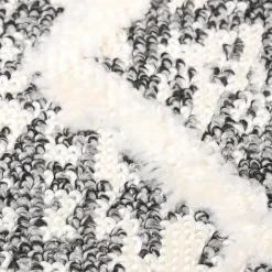 Hot Unamourdetapis Tapis longs poils shaggy tissé motif berbère PITOLA, gris, blanc