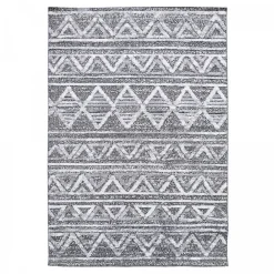 Unamourdetapis Tapis longs poils shaggy tissé motif berbère LANDA, gris, blanc* Tapis Persan Et Berbère|Tapis Pour Chambre