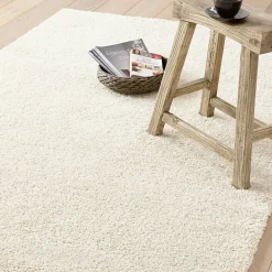 GoodHome Tapis Manzo blanc L.230 x L.160 cm* Tapis Pour Chambre|Tapis Pour Salon