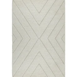 Best The Carpet Tapis moderne shaggy entretien facile - Crème - 200 x 290 cm - Bahar Shaggy