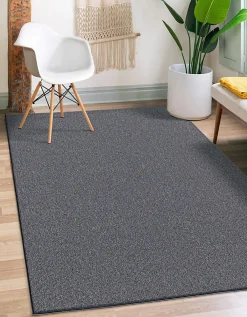 The Carpet Tapis moderne uni anti-salissures, Anthracite, 240 x 340 cm - NATAL* Tapis Intérieur