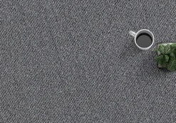 The Carpet Tapis moderne uni anti-salissures, Anthracite, 240 x 340 cm - NATAL* Tapis Intérieur