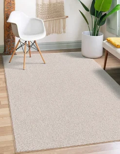 Best The Carpet Tapis moderne uni anti-salissures, Beige, 200 x 290 cm - NATAL