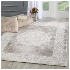 Discount Unamourdetapis Tapis oriental tissé motif ancestral LYN7 BALROD, beige