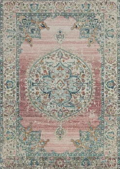Best The Carpet Tapis Palma extérieur Oriental, Rose, 240 x 340 cm