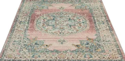 Best The Carpet Tapis Palma extérieur Oriental, Rose, 240 x 340 cm