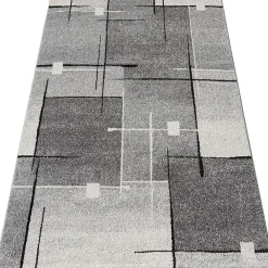 The Carpet Tapis Pearl moderne salon découpe contour, Gris, 120 x 160 cm* Tapis Pour Salon