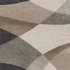 The Carpet Tapis Pearl moderne salon moderne contour, Beige, 120 x 160 cm* Tapis Pour Salon