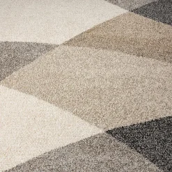 The Carpet Tapis Pearl moderne salon moderne contour, Beige, 120 x 160 cm* Tapis Pour Salon