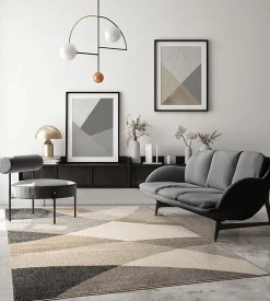 Online The Carpet Tapis Pearl moderne salon moderne contour, Beige, 200 x 280 cm