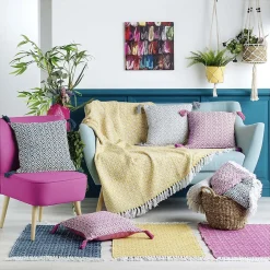 Douceur D'Intérieur Tapis Pithaya - tapis rectangle à franges - - Tapis 50 x 80* Tapis Jute Et Naturel