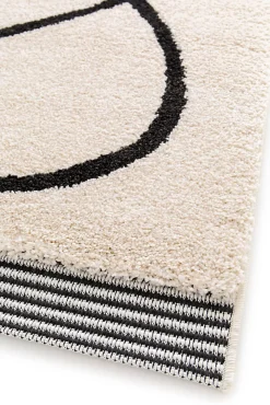Outlet GoodHome Tapis poil ras Chios L. 120 x l. 170 x ep. 2,2 cm blanc