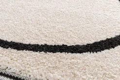 Outlet GoodHome Tapis poil ras Chios L. 120 x l. 170 x ep. 2,2 cm blanc