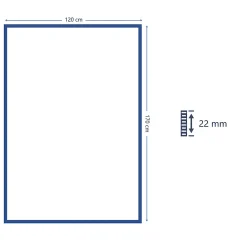 Outlet GoodHome Tapis poil ras Chios L. 120 x l. 170 x ep. 2,2 cm blanc