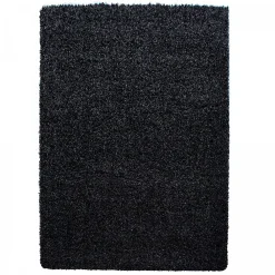 Hot Unamourdetapis Tapis poils longs shaggy tissé motif uni UNI L, anthracite