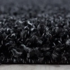 Hot Unamourdetapis Tapis poils longs shaggy tissé motif uni UNI L, anthracite
