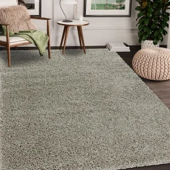 Clearance Unamourdetapis Tapis poils longs shaggy tissé motif uni UNI I, Beige