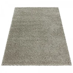 Clearance Unamourdetapis Tapis poils longs shaggy tissé motif uni UNI I, Beige