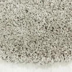 Clearance Unamourdetapis Tapis poils longs shaggy tissé motif uni UNI I, Beige