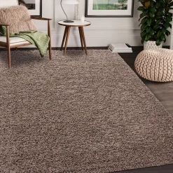 Best Unamourdetapis Tapis poils longs shaggy tissé motif uni UNI L, Mocca