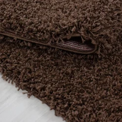 Unamourdetapis Tapis poils longs shaggy tissé motif uni UNI L, Marron* Tapis Intérieur