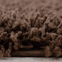 Unamourdetapis Tapis poils longs shaggy tissé motif uni UNI L, Marron* Tapis Intérieur