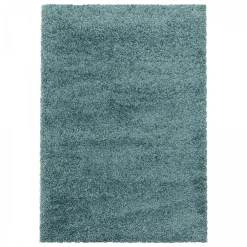 Discount Unamourdetapis Tapis poils longs shaggy tissé motif uni UNI I, Bleu