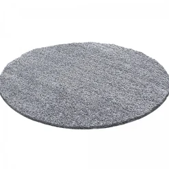Clearance Unamourdetapis Tapis poils longs shaggy tissé motif uni UNI L, Argent