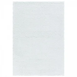 Outlet Unamourdetapis Tapis poils longs shaggy tissé motif uni UNI B, Blanc