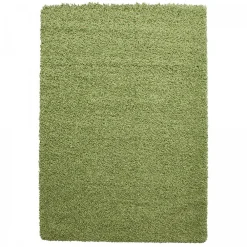Hot Unamourdetapis Tapis poils longs shaggy tissé motif uni UNI L, Vert