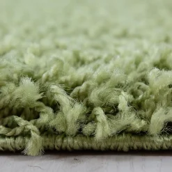 Hot Unamourdetapis Tapis poils longs shaggy tissé motif uni UNI L, Vert