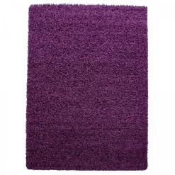 Hot Unamourdetapis Tapis poils longs shaggy tissé motif uni UNI L, Violet