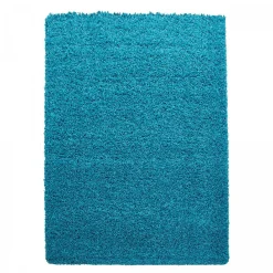 Discount Unamourdetapis Tapis poils longs shaggy tissé motif uni UNI L, Turquoise
