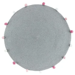 Douceur D'Intérieur Tapis Pompomparty - - Tapis* Tapis Jute Et Naturel