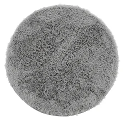 Douceur D'Intérieur Tapis Queeny - tapis rond gris - - Tapis Gris* Tapis Jute Et Naturel