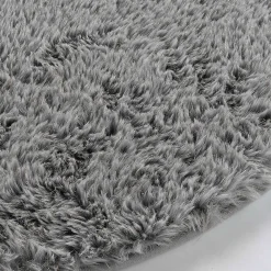 Douceur D'Intérieur Tapis Queeny - tapis rond gris - - Tapis Gris* Tapis Jute Et Naturel