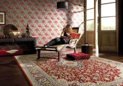 Balta Tapis rectangulaire style oriental Persan rouge L.170 x l.120 cm* Tapis Intérieur|Tapis Persan Et Berbère
