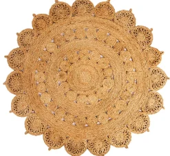 Sale Deko & Co Tapis rond en jute naturel Kolkata Deco&Co ⌀120cm