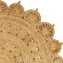 Sale Deko & Co Tapis rond en jute naturel Kolkata Deco&Co ⌀120cm