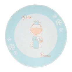 Outlet Paris Prix Tapis Rond Enfant Imprimé "Bambini II" 160cm Menthe
