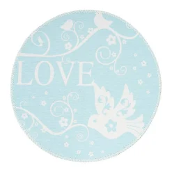 Best Paris Prix Tapis Rond Enfant Imprimé "Bambini VII" 160cm Menthe