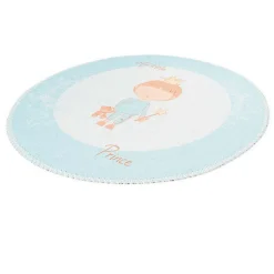 Paris Prix Tapis Rond Enfant Imprimé "Bambini V" 160cm Menthe*Enfant Tapis Pour Chambre D'Enfant