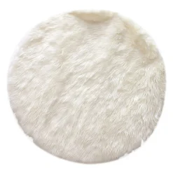 The Home Deco Factory Tapis rond imitiation fourrure Cocooning* Tapis Intérieur
