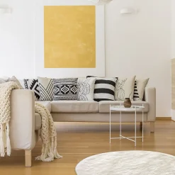 The Home Deco Factory Tapis rond imitiation fourrure Cocooning* Tapis Intérieur