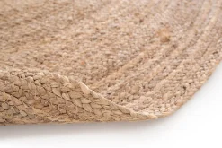 Sale GoodHome Tapis rond Melua en jute tissé Ø80cm