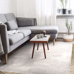 The Deco Factory Tapis salon à poils longs extra-doux écru 60x90* Tapis Pour Chambre|Tapis Pour Salon
