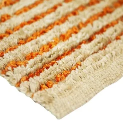 The Deco Factory Tapis salon bi-texture beige orange 60x90* Tapis Intérieur